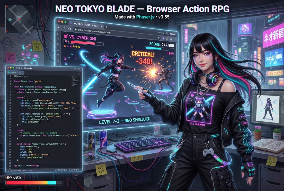 HTML5アクションゲーム