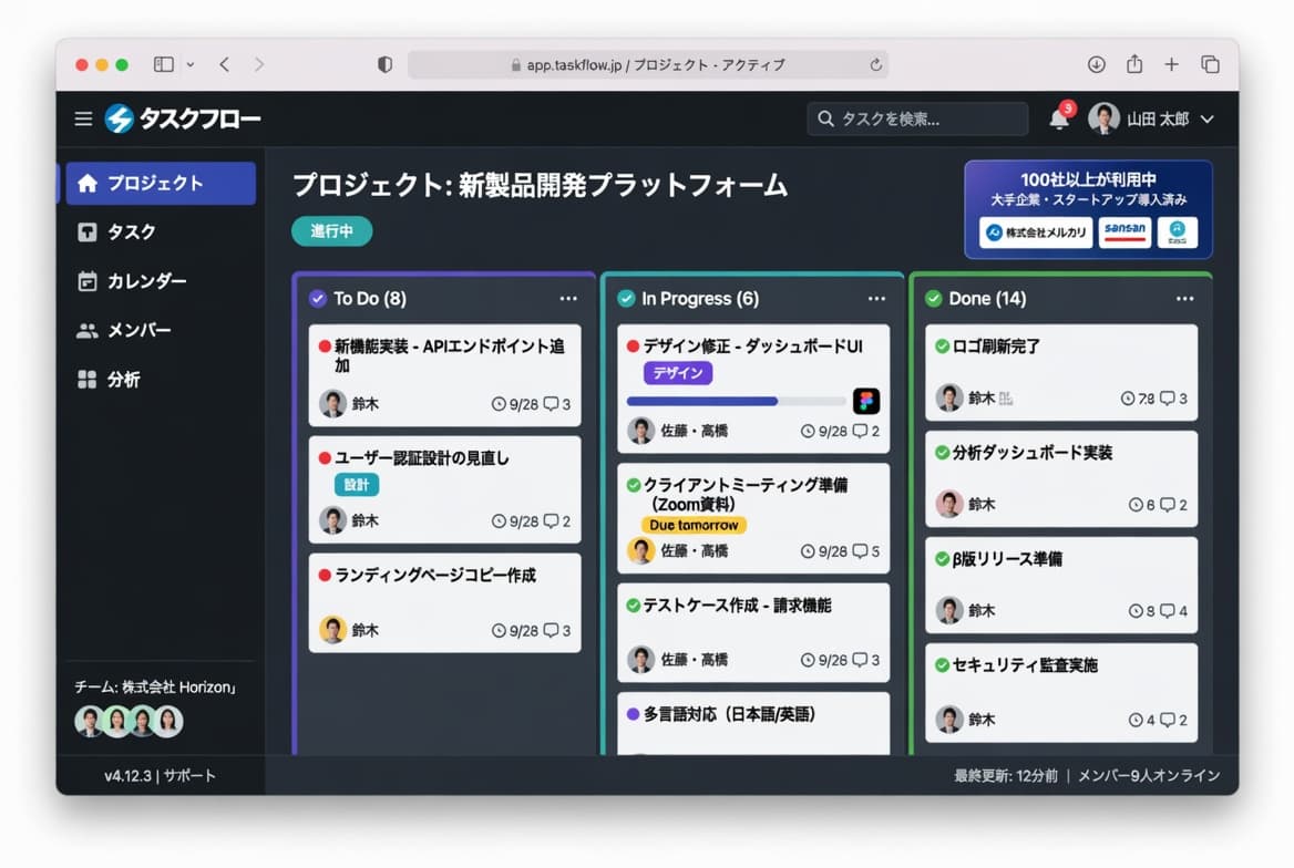 チーム向けタスク管理SaaS